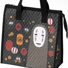 ジブリ　お弁当箱（カルシファー）・ランチバック袋（カオナシ）の画像