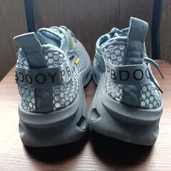 新品 25cm メンズ スニーカー ブルー 厚底 男女兼用 シューズ 識別番号:【N603-S】の画像