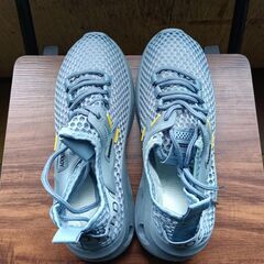 新品 25cm メンズ スニーカー ブルー 厚底 男女兼用 シューズ 識別番号:【N603-S】の画像