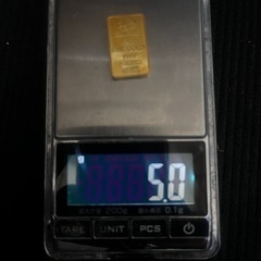 インゴットペンダント　純金プレート5グラムの画像