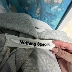 【NOTHING SPECIAL】グレー　パーカーの画像