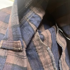 【断捨離】レディースL　チェック柄のボトムス　茶系🤎の画像