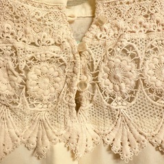 ⦅mysty woman⦆ 鍵編み風ブラウス、フリーサイズの画像