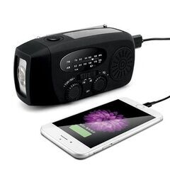 【新品未開封】ダイナモソーラーラジオライト　１台４機能　ＵＳＢ・手回し・ソーラーの3つの方法で充電の画像