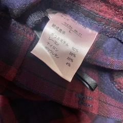 【断捨離】レディースL 赤チェック柄　温かみがあるボトムス❤️の画像