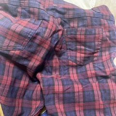 【断捨離】レディースL 赤チェック柄　温かみがあるボトムス❤️の画像