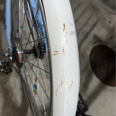 【22インチ】水色の可愛い自転車（鍵・カゴ付き) 引き取り限定　値下げ可能です！の画像