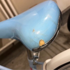 【22インチ】水色の可愛い自転車（鍵・カゴ付き) 引き取り限定　値下げ可能です！の画像
