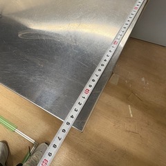 ステンレス作業台・戸棚付き　幅150×奥行45×高さ80cm　業務用カウンターの画像