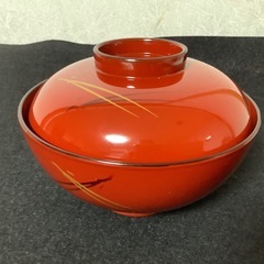 輪島塗　総本家　浜田屋　松葉紋　夫婦椀　ペア　正月　祝い　めで鯛　蓋付き椀　2客の画像