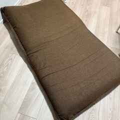 【ワイドサイズ】フルフラット座椅子｜ローソファ｜ブラウン｜リクライニング機能付きの画像