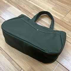 【ハンドメイド】帆布トートバッグ ダークカーキ 1221 新品未使用の画像
