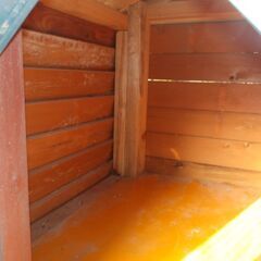 ログハウス調　犬小屋の画像