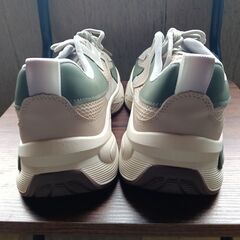 新品 27cm メンズ スニーカー グレー 厚底 シューズ 普段着 識別番号:【N606-S】の画像