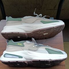 新品 27cm メンズ スニーカー グレー 厚底 シューズ 普段着 識別番号:【N606-S】の画像