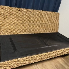 ラタン調ソファーの画像