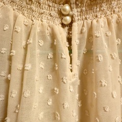 ⦅美品⦆ ems exciteエムズエキサイト、ドット柄ブラウス、シャツ、Mサイズの画像