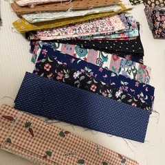 裏地布　はぎれ　など　ハンドメイド　パッチワーク　の画像