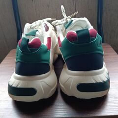 新品 26cm メンズ スニーカー ホワイト 厚底 シューズ 普段着 識別番号:【N608-S】の画像