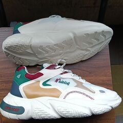 新品 26cm メンズ スニーカー ホワイト 厚底 シューズ 普段着 識別番号:【N608-S】の画像