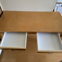 木製机、パソコンデスク、書斎デスク、幅150奥行70高73の画像