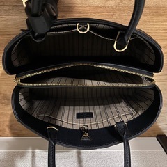 ※必ず自己紹介文を読んでからコメントして下さい。ルイ・ヴィトン　モノグラム・アンプラント レザー（ノワール）モンテーニュ MM ハンドバッグの画像