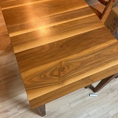 ダイニングセット 4点セット(テーブル+チェア2脚+ベンチ1脚) 幅120-180の画像