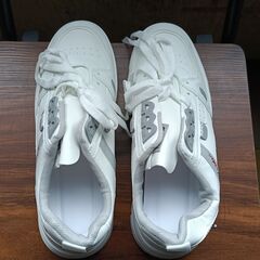 新品 25.5cm メンズ スニーカー ホワイト 厚底 シューズ 普段着 識別番号:【N609-S】の画像