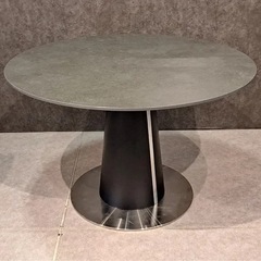 円形 セラミック ダイニングテーブル の画像