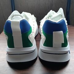 新品 25.5cm メンズ スニーカー ホワイト 厚底 シューズ 普段着 識別番号:【N610-S】の画像