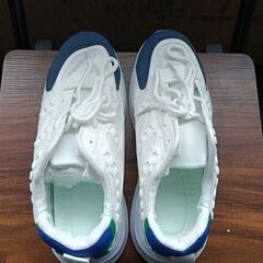 新品 25.5cm メンズ スニーカー ホワイト 厚底 シューズ 普段着 識別番号:【N610-S】の画像