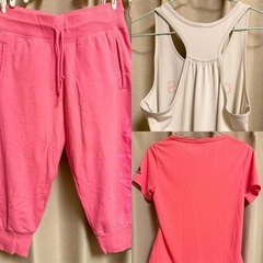 ⦅adidas アディダス⦆ 七分丈スウェット、ロゴタンクトップ、Tシャツまとめ売りの画像