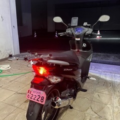 Dio110　ヨシムラマフラー　グリップヒーター付き　社外すてっステップの画像