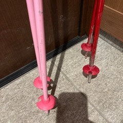 スキー板、靴、ストック2本セットの画像