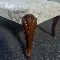 大阪❗️♻️エコマックス♻️配送も可🙌⭕️ イタリア カウチソファ ベージュ アンティーク ミニカウチ 木製 完成品の画像