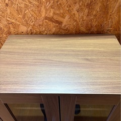 L2001 IRISORYAMA アイリスオーヤマ ガラスキャビネット 食器棚 可動棚付きの画像