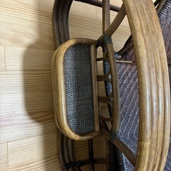 ラタン　昭和レトロ　座椅子　の画像