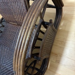 ラタン　昭和レトロ　座椅子　の画像