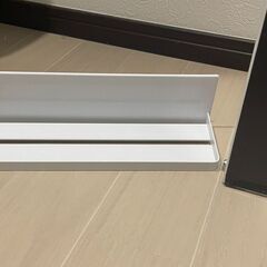 山崎実業 tower 折り畳み棚 ＆ バスルームラック（ホワイト）の画像