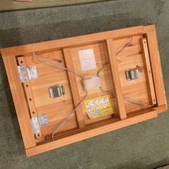 無印良品　パイン材テーブル・折りたたみ式の画像