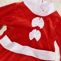 サンタコス　女の子　90cmの画像