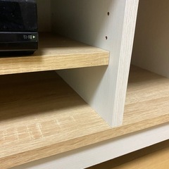 ニトリ　テレビ台　ローボード ナチュラル/ホワイト　マリーナシリーズの画像
