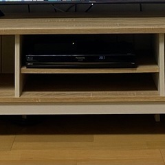 ニトリ　テレビ台　ローボード ナチュラル/ホワイト　マリーナシリーズの画像