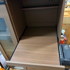キッチンカウンター？収納棚 レンジ台、炊飯器置きの画像