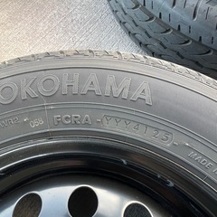  【新車外し級】ハイゼットカーゴ 純正タイヤ・ホイール4本 145/80R12 LT（ピクシスバン外し）の画像