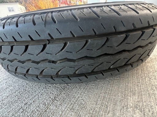 新車外し級】ハイゼットカーゴ 純正タイヤ・ホイール4本 145/80R12 LT