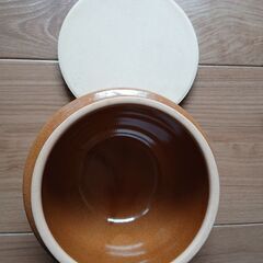 益子焼の土釡の画像