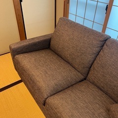 ニトリ 3人掛け用ソファ 布張りカウチソファ Nポケットの画像