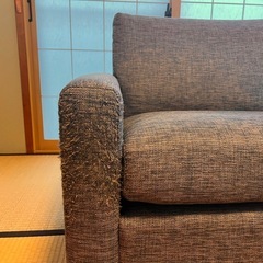 ニトリ 3人掛け用ソファ 布張りカウチソファ Nポケットの画像