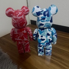 ベアブリック　400% ｱﾍﾞｲｼﾝｸﾞｴｲﾌﾟコラボの画像